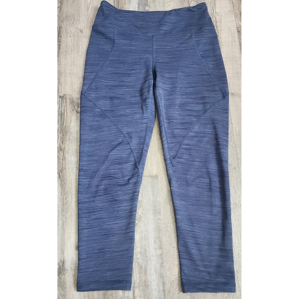 Patagonia Leggings Womens Small Blue Space Dye Cropped Athletic Yoga Pants